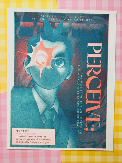 Apollo PERCEIVE Risograph Print