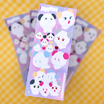 Plave MMMM Sticker Sheet