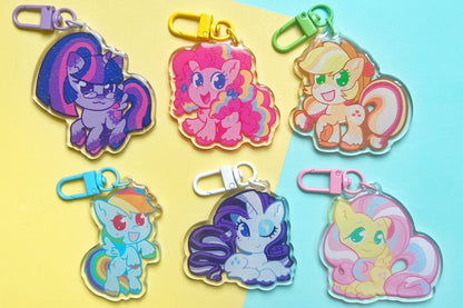 MLP Glitter Epoxy Keychains