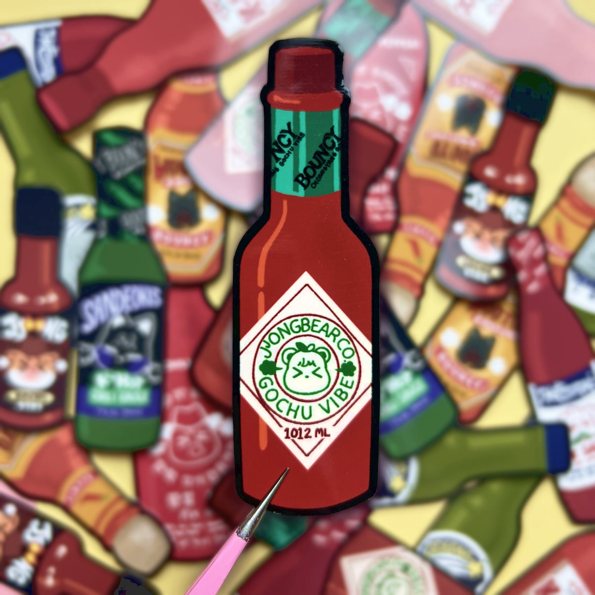 Ateez Aniteez Hot Sauce Stickers