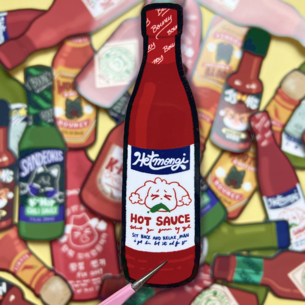 Ateez Aniteez Hot Sauce Stickers