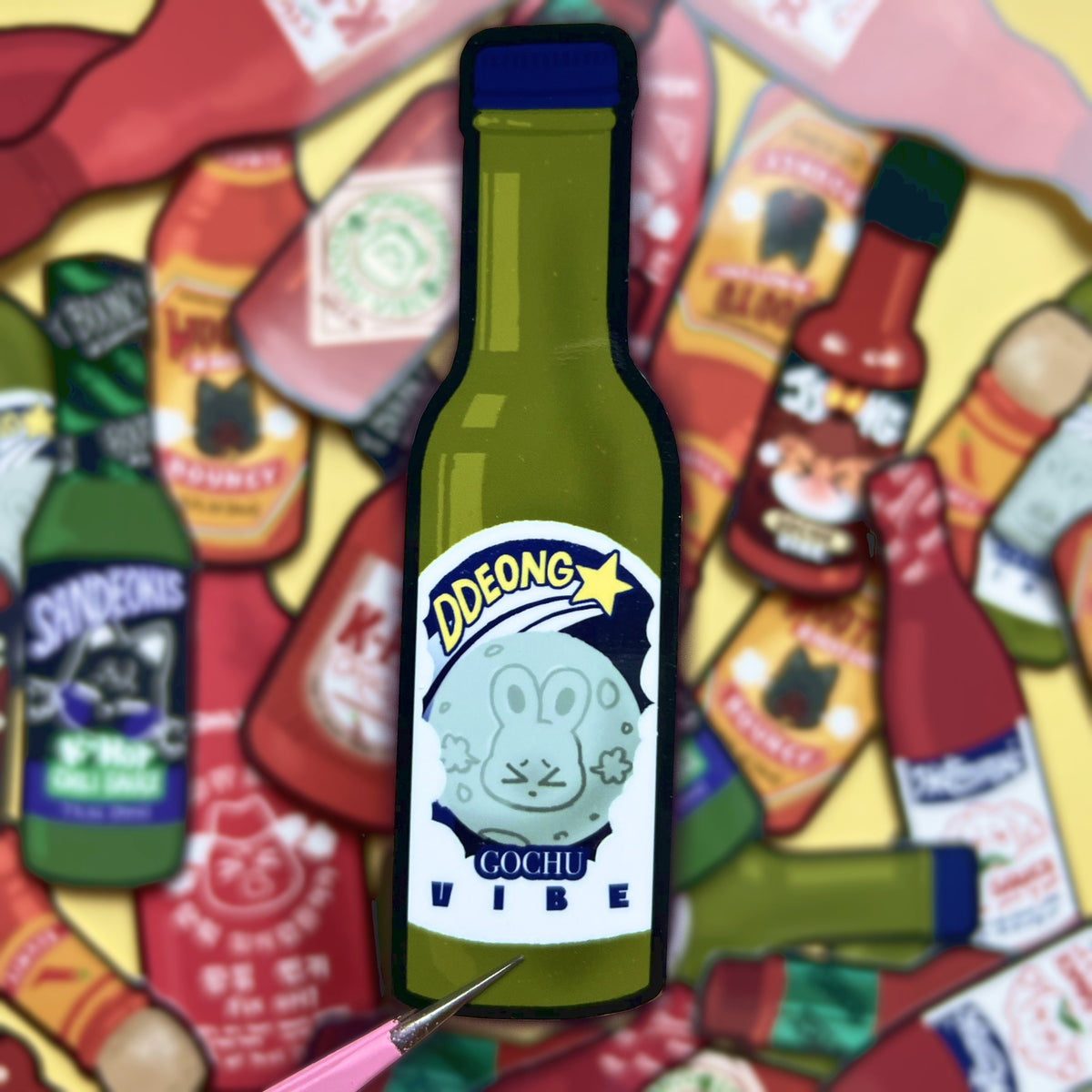Ateez Aniteez Hot Sauce Stickers