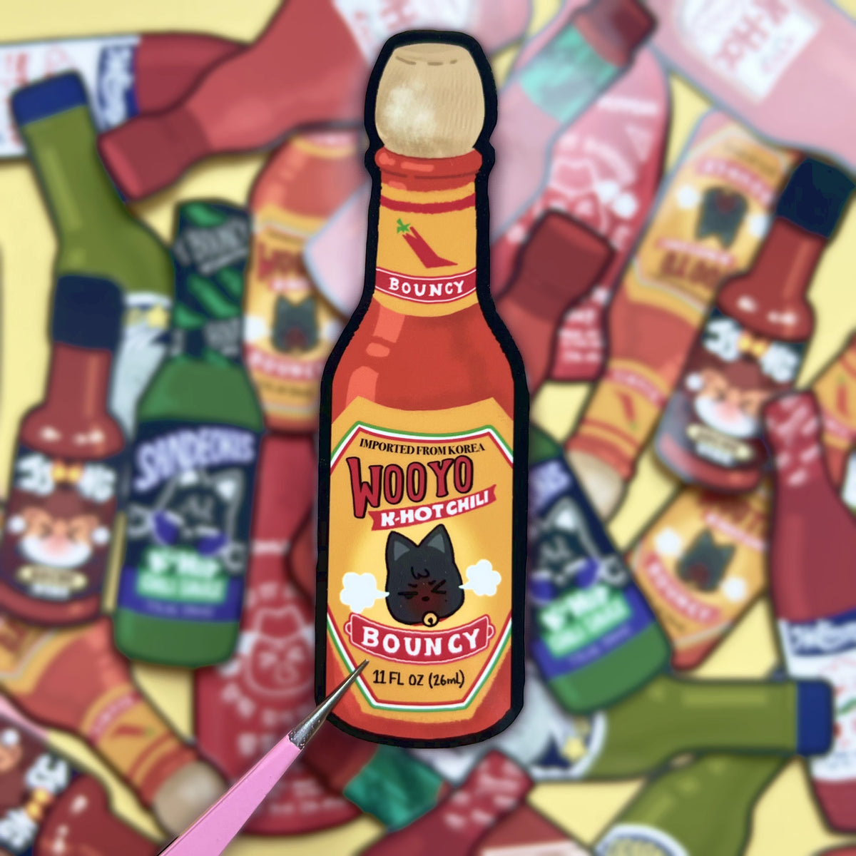 Ateez Aniteez Hot Sauce Stickers