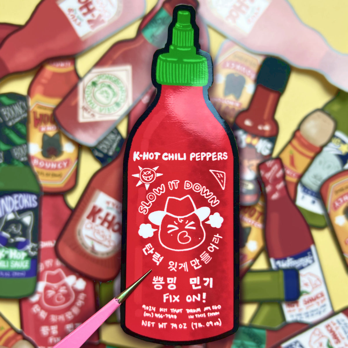 Ateez Aniteez Hot Sauce Stickers
