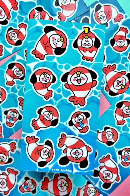Ocean Chimmy Sticker Sheet