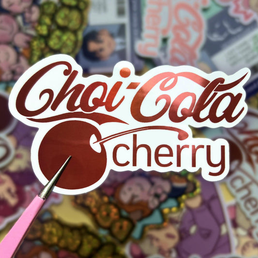 Choi Cherry Cola Holo Sticker