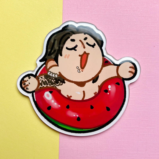 Jungkook Floatie Fridge Magnet