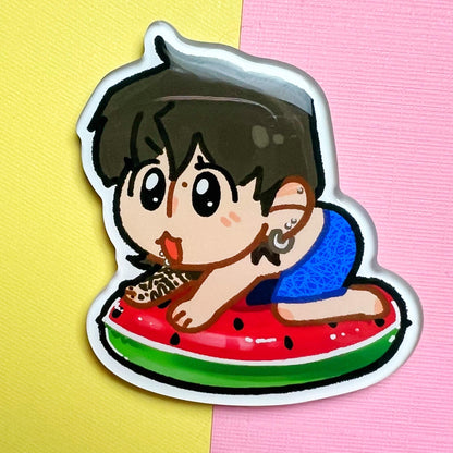Jungkook Floatie Fridge Magnet