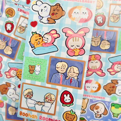 Boohan Roomies Sticker Sheet