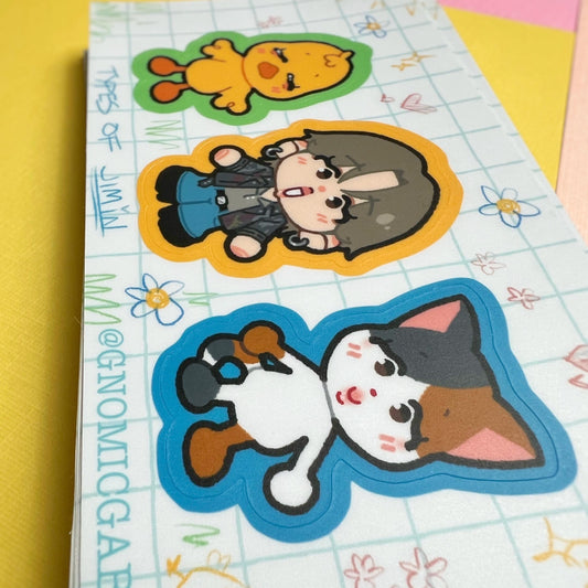 Jimin Critter Sticker Sheet