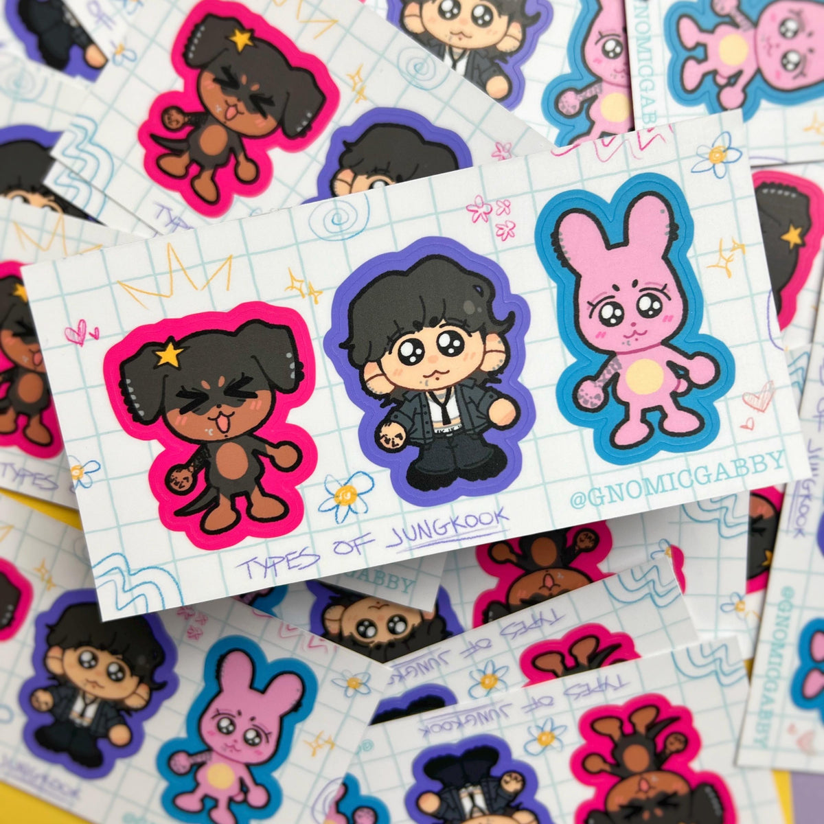 Jungkook Critter Sticker Sheet