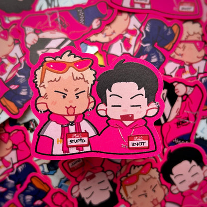 Howoo Stupid Idiot Fluorescent Sticker
