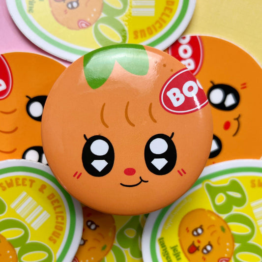 Bboogyuli Character Button: Round Can Badge