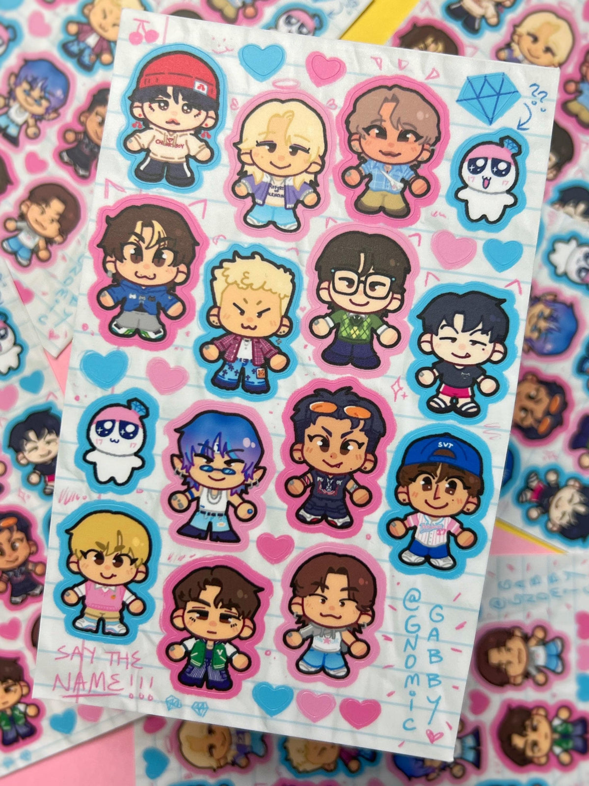 SVT Chibis Sticker Sheet