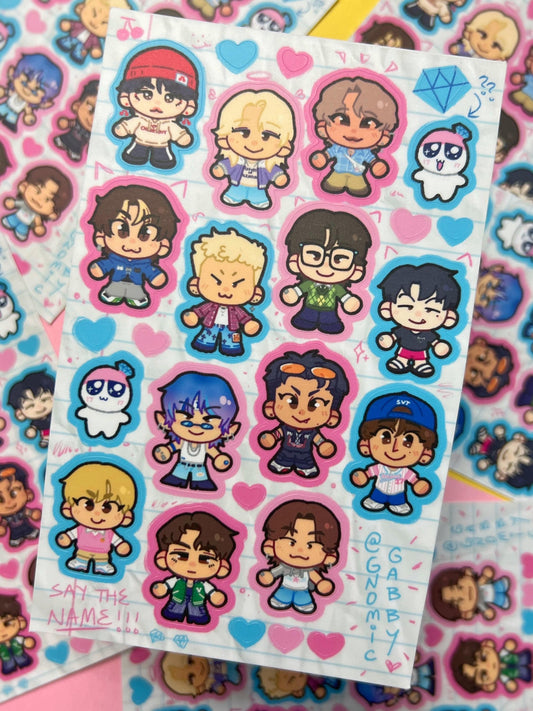 SVT Chibis Sticker Sheet