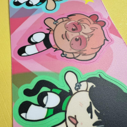 Rapline Powerpuff Sticker Sheet