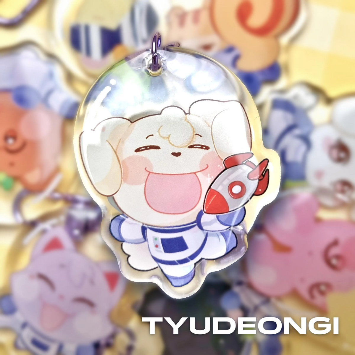 ATEEZ Aniteez NASA Epoxy Keychains