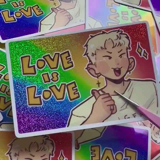Love is Love Hoshi Holo Stickers
