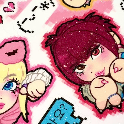 XLOV Biii:P Glitter Sticker Sheet