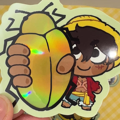 Luffy Beetle Sticker