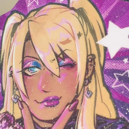 Klavier Glitter Star Sticker