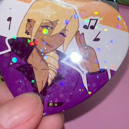 Ace Attorney Pride Heart Buttons