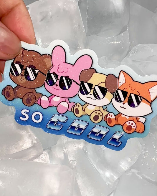 Denimalz So Cool Glitter Sticker