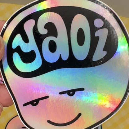 Yaoi Brain Holo Sticker