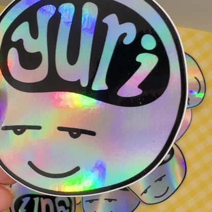 Yuri Brain Holo Sticker